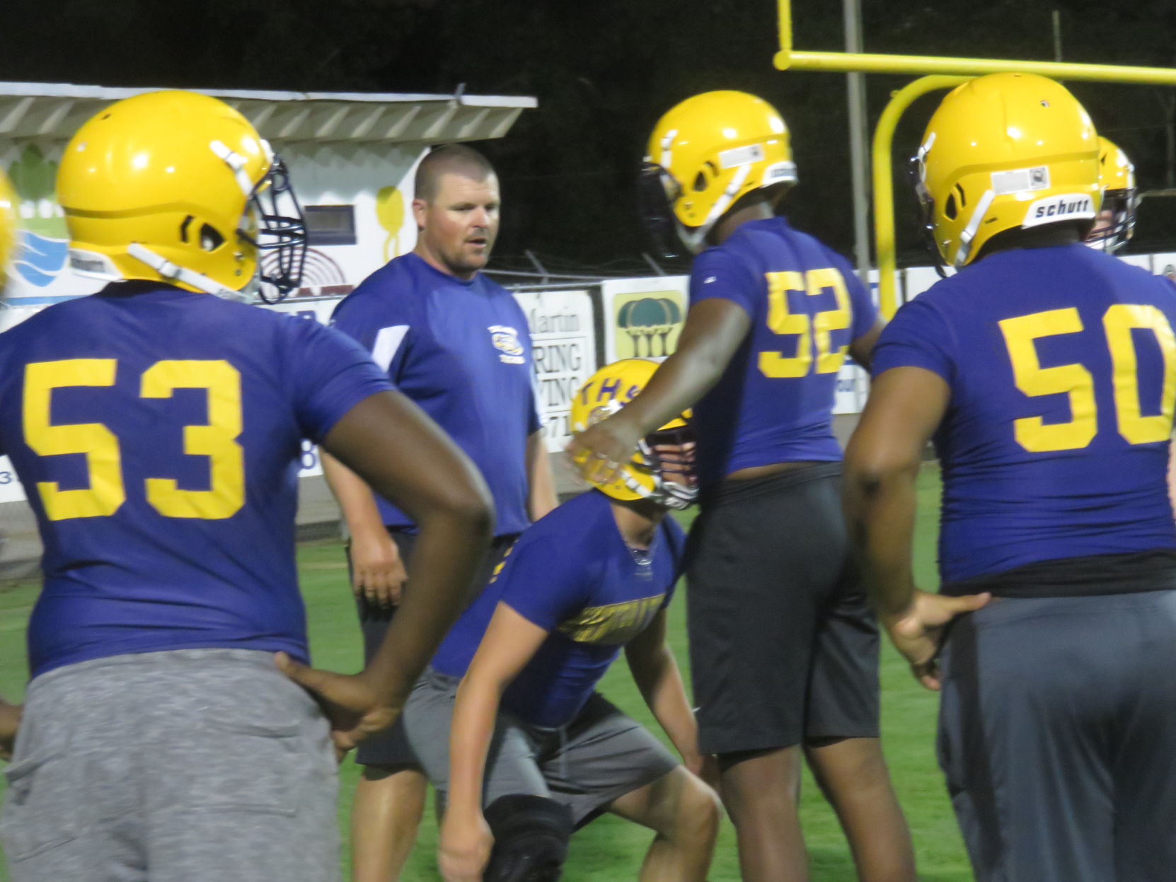 Tallassee football midnight practice